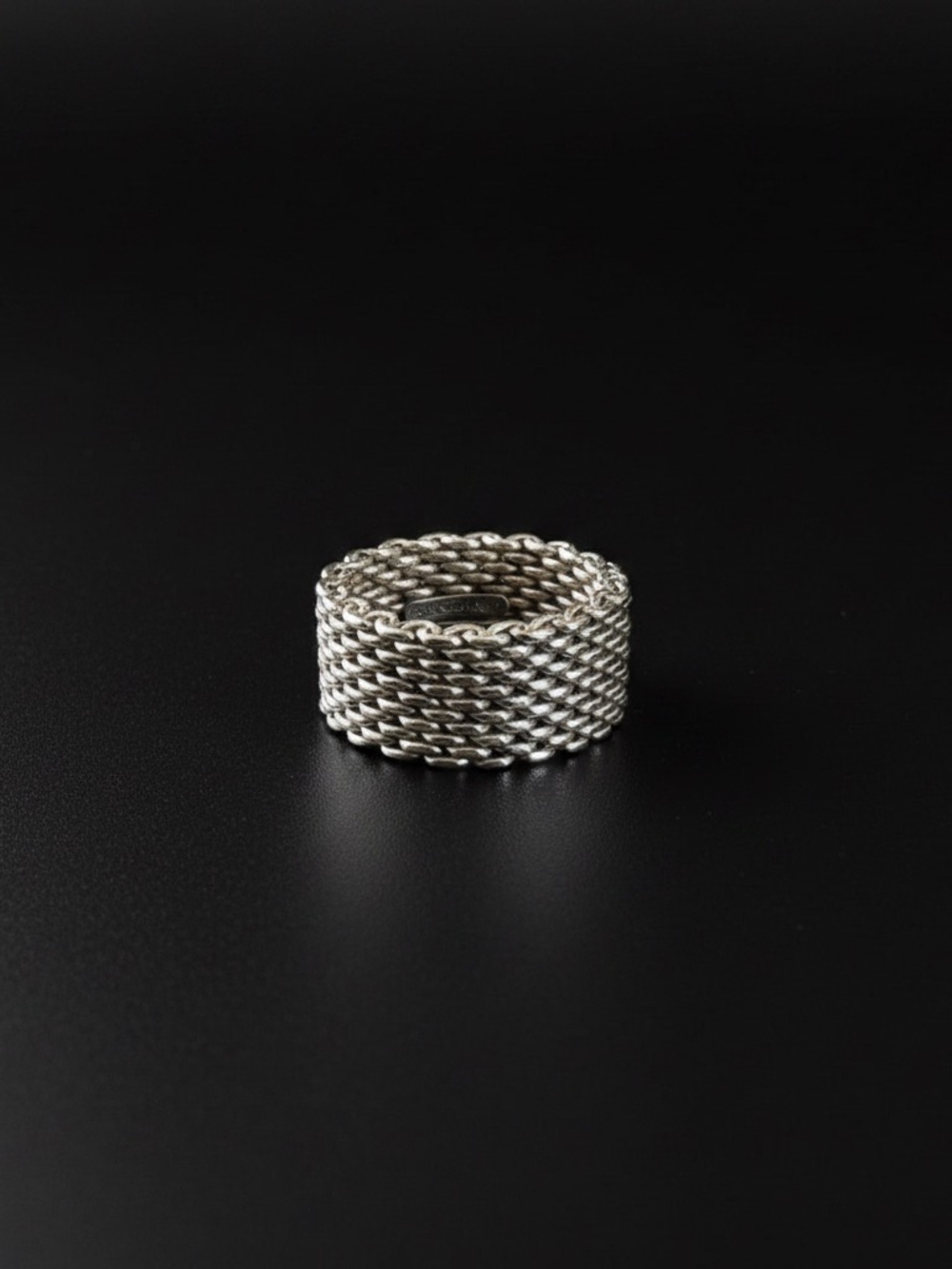 ⭐️ Tiffany & Co. Silver Somerset Mesh Band Ring